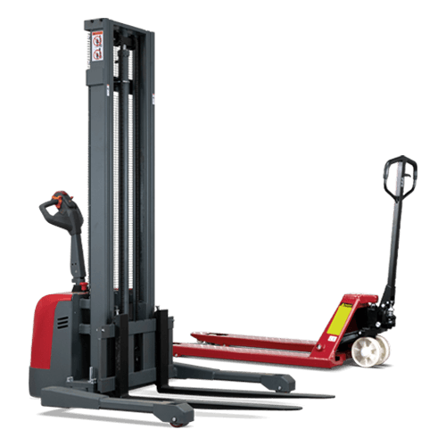 Apilador CTD15R más transpaleta manual